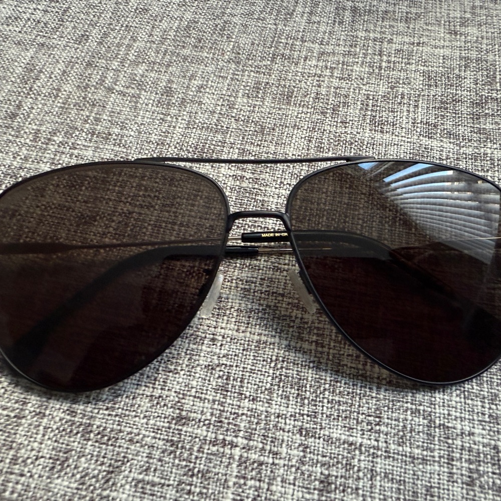 Hugo Boss Matte Black Gold 63mm Aviators
